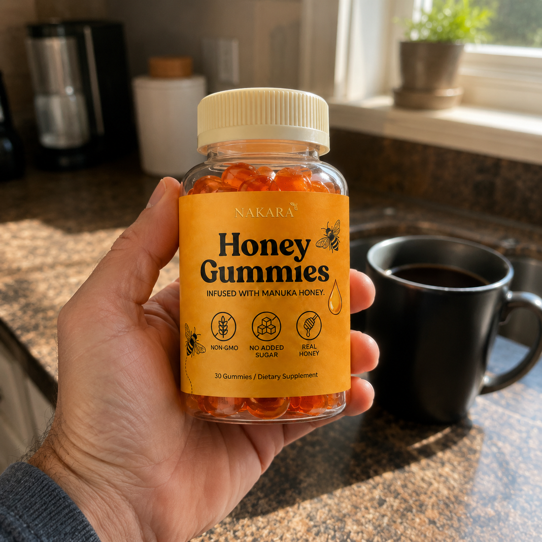 NAKARA HONEY GUMMIES Β· REAL VITALITY YOU CAN FEEL