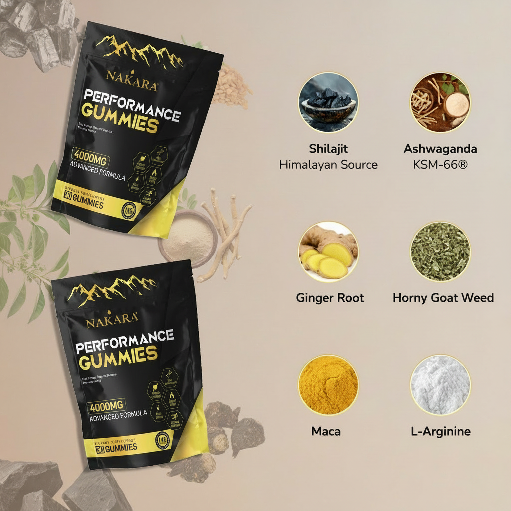 NAKARA PERFORMANCE GUMMIES Β· 6-in-1 Support