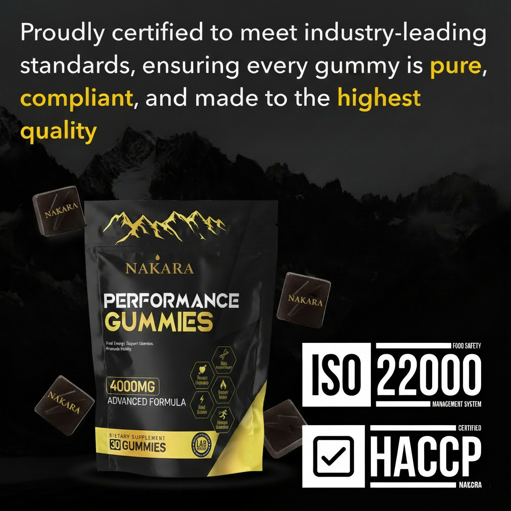 NAKARA PERFORMANCE GUMMIES Β· 6-in-1 Support