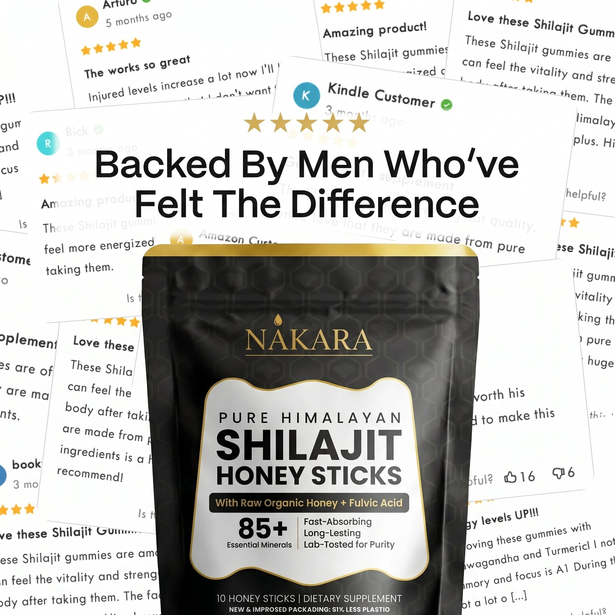 NAKARA Pure Himalayan Shilajit Honey Sticks