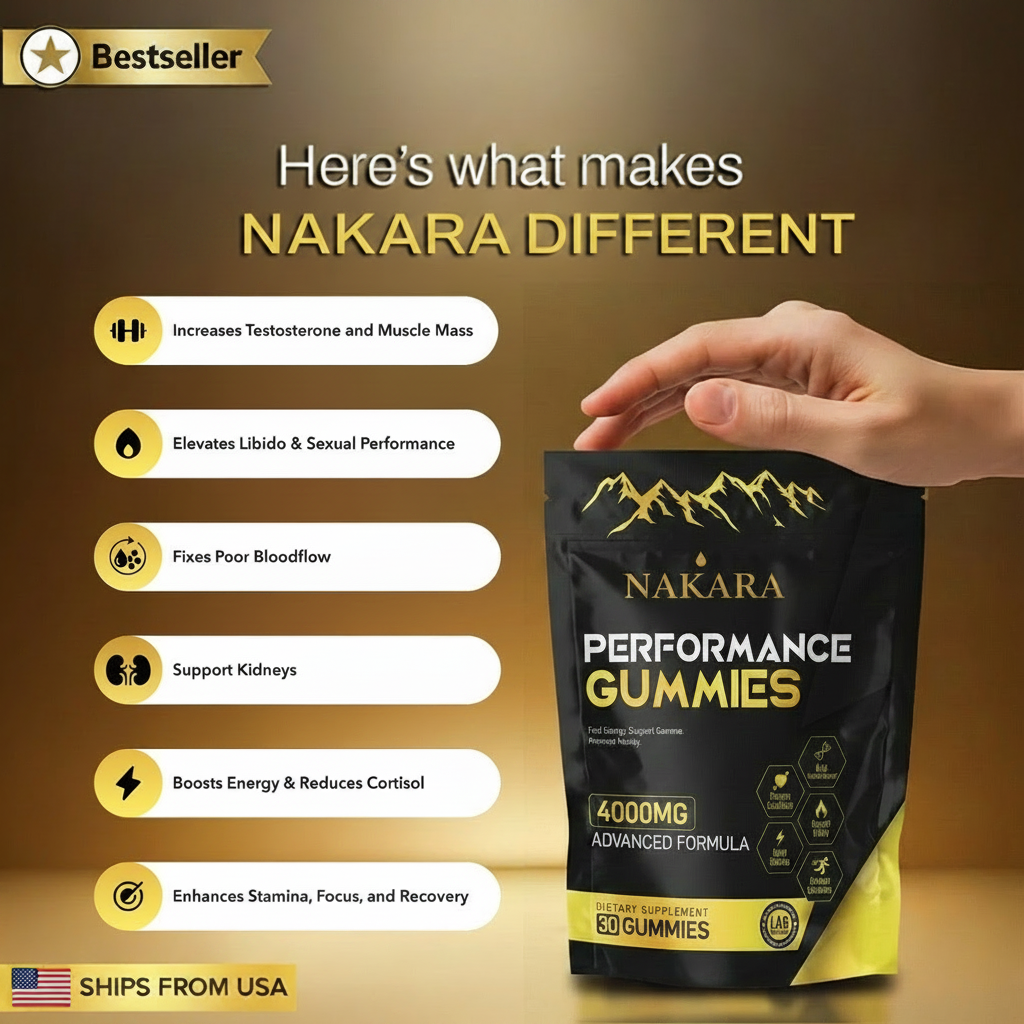 NAKARA PERFORMANCE GUMMIES · 6-in-1 Support